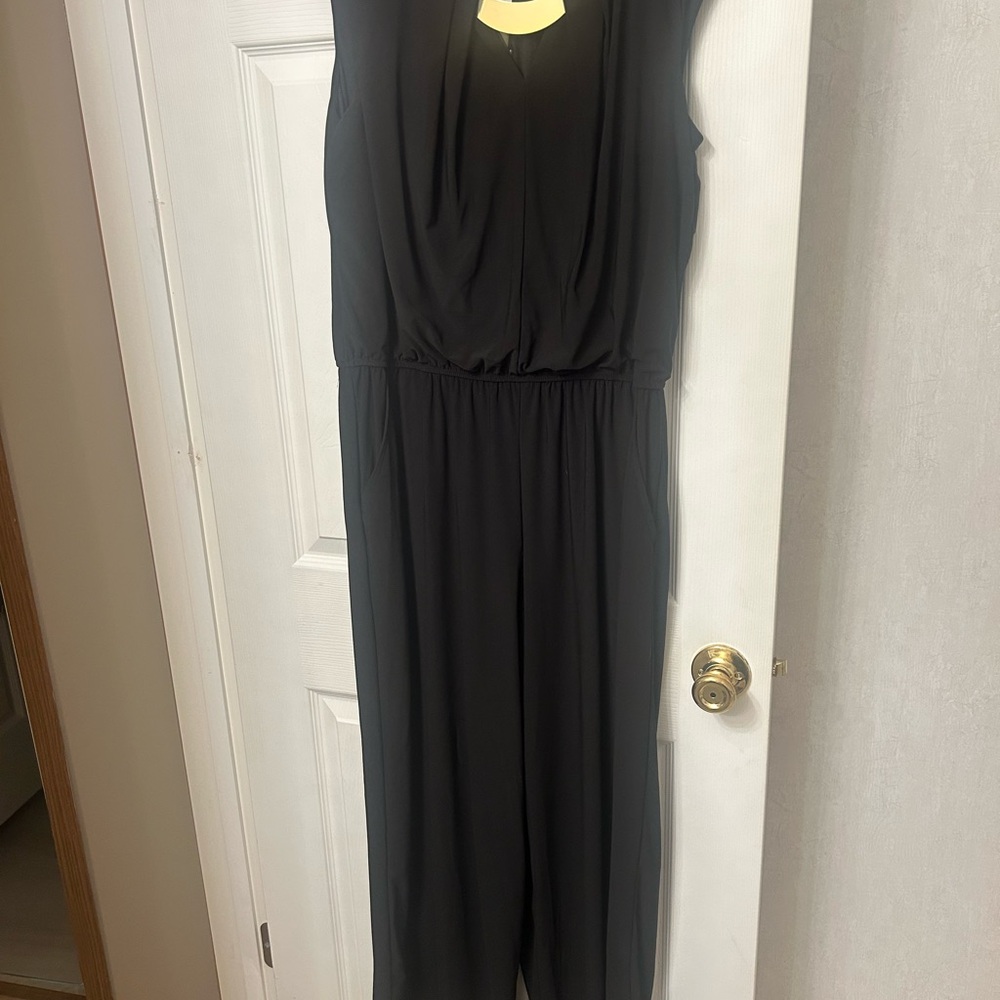 Evan Picone Classic Black Jumpsuit